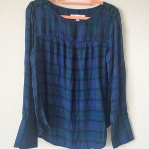 Loft plaid print Tunic top